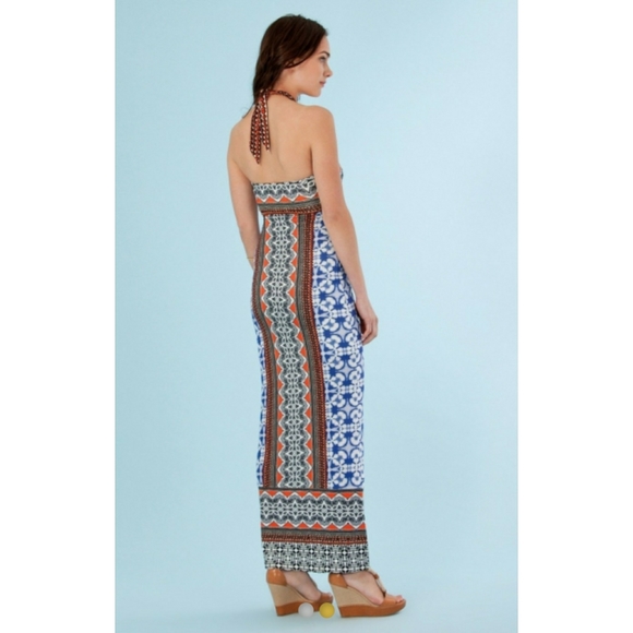 *SOLD* HALE BOB // boho tribal halter maxi - Picture 8 of 10